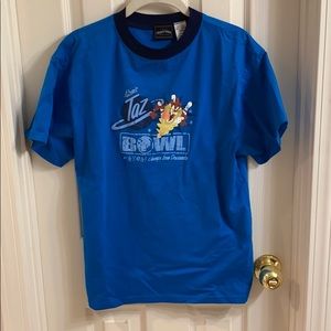 NWOT Atomic Taz bowl tshirt blue s/m